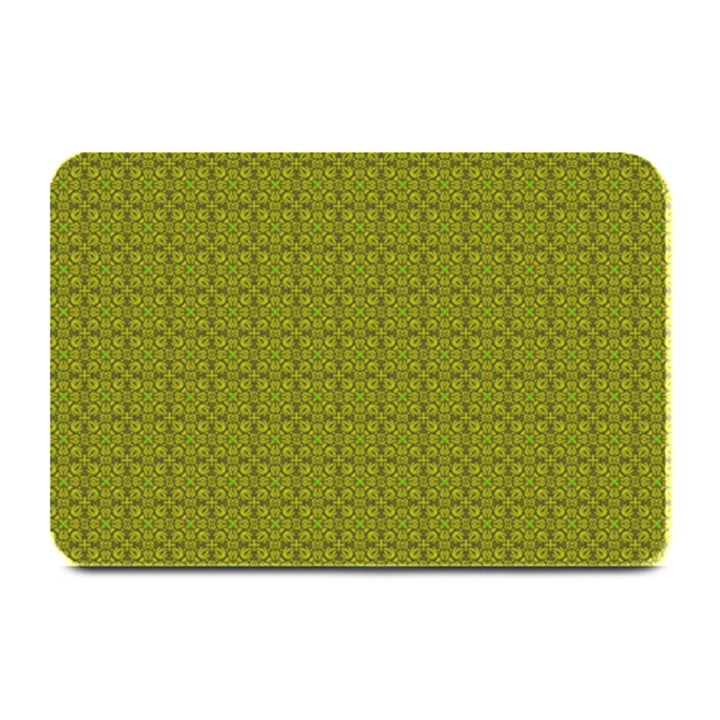 Royal Green Vintage Seamless Flower Floral Plate Mats