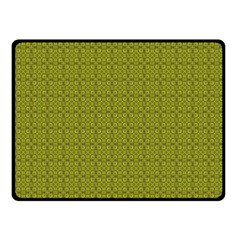 Royal Green Vintage Seamless Flower Floral Fleece Blanket (small) by Mariart