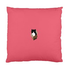 Minimalism Cat Pink Animals Standard Cushion Case (two Sides) by Mariart