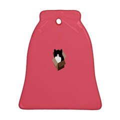 Minimalism Cat Pink Animals Bell Ornament (two Sides) by Mariart