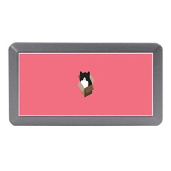 Minimalism Cat Pink Animals Memory Card Reader (mini) by Mariart