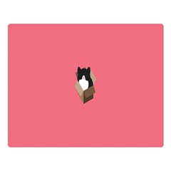 Minimalism Cat Pink Animals Double Sided Flano Blanket (large)  by Mariart