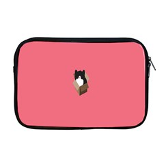 Minimalism Cat Pink Animals Apple Macbook Pro 17  Zipper Case by Mariart