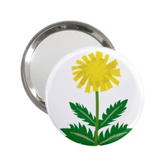 Sunflower Floral Flower Yellow Green 2 25  Handbag Mirrors by Mariart