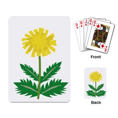 Sunflower Floral Flower Yellow Green Playing Card by Mariart