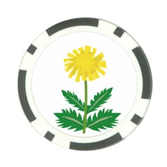 Sunflower Floral Flower Yellow Green Poker Chip Card Guard by Mariart