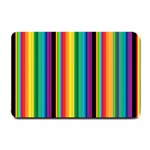 Multi Colored Colorful Bright Stripes Wallpaper Pattern Background Small Doormat  24 x16  Door Mat