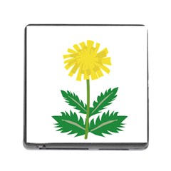 Sunflower Floral Flower Yellow Green Memory Card Reader (Square)