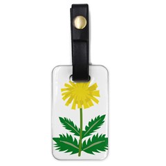 Sunflower Floral Flower Yellow Green Luggage Tags (one Side)  by Mariart