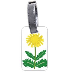 Sunflower Floral Flower Yellow Green Luggage Tags (two Sides) by Mariart