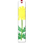 Sunflower Floral Flower Yellow Green Large Book Marks Front