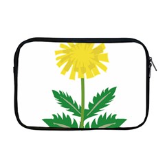 Sunflower Floral Flower Yellow Green Apple Macbook Pro 17  Zipper Case by Mariart