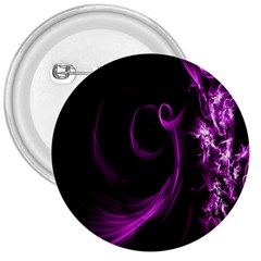 Purple Flower Floral 3  Buttons by Mariart