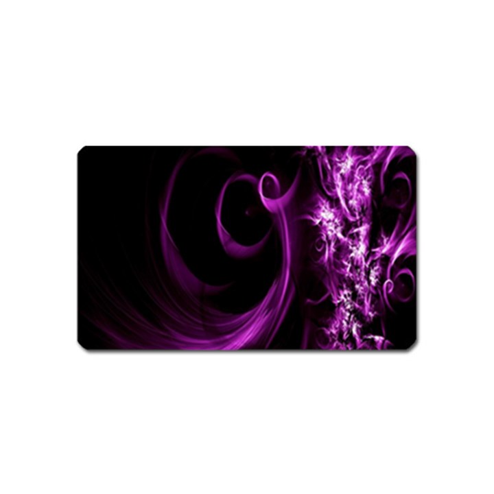 Purple Flower Floral Magnet (Name Card)