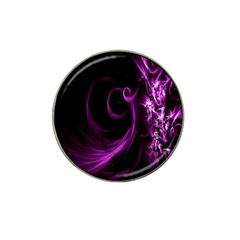 Purple Flower Floral Hat Clip Ball Marker by Mariart