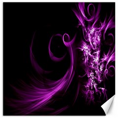 Purple Flower Floral Canvas 16  X 16   by Mariart