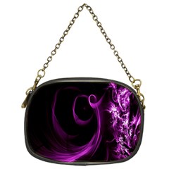 Purple Flower Floral Chain Purses (one Side)  by Mariart