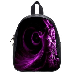 Purple Flower Floral School Bags (small)  by Mariart