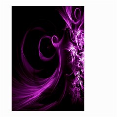 Purple Flower Floral Small Garden Flag (two Sides) by Mariart