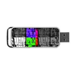 Repeated Tapestry Pattern Portable USB Flash (One Side)