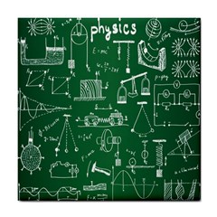 Scientific Formulas Board Green Tile Coasters by Mariart