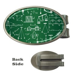 Scientific Formulas Board Green Money Clips (oval)  by Mariart