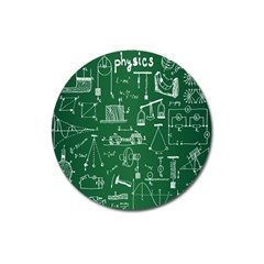 Scientific Formulas Board Green Magnet 3  (round) by Mariart