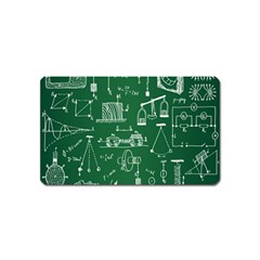 Scientific Formulas Board Green Magnet (name Card) by Mariart