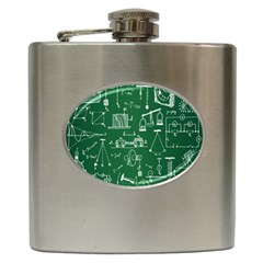 Scientific Formulas Board Green Hip Flask (6 Oz) by Mariart