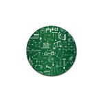 Scientific Formulas Board Green Golf Ball Marker (10 pack) Front