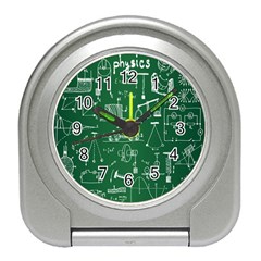 Scientific Formulas Board Green Travel Alarm Clocks by Mariart