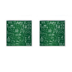 Scientific Formulas Board Green Cufflinks (square) by Mariart