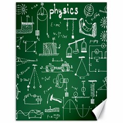 Scientific Formulas Board Green Canvas 18  X 24   by Mariart