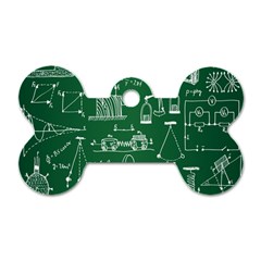 Scientific Formulas Board Green Dog Tag Bone (one Side) by Mariart