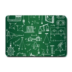 Scientific Formulas Board Green Small Doormat  by Mariart