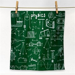 Scientific Formulas Board Green Face Towel by Mariart