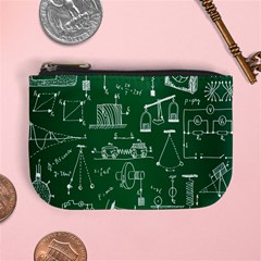 Scientific Formulas Board Green Mini Coin Purses by Mariart