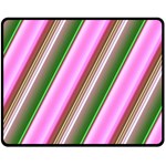 Pink And Green Abstract Pattern Background Double Sided Fleece Blanket (Medium)  58.8 x47.4  Blanket Front