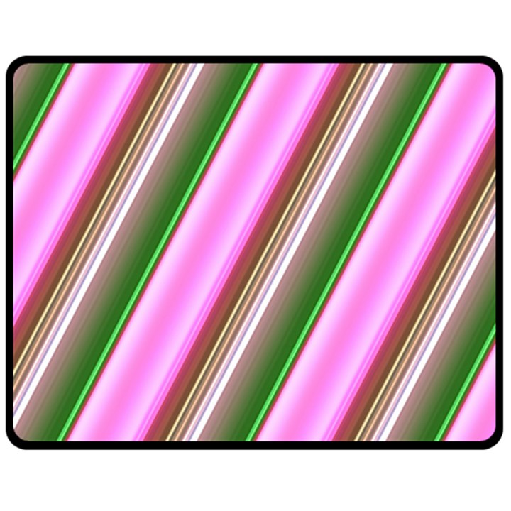 Pink And Green Abstract Pattern Background Double Sided Fleece Blanket (Medium) 