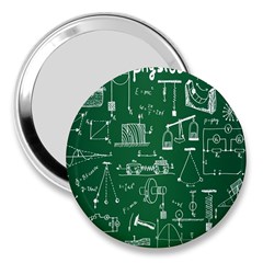 Scientific Formulas Board Green 3  Handbag Mirrors by Mariart