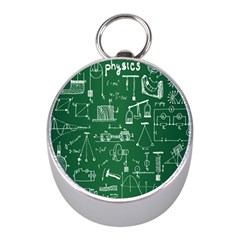 Scientific Formulas Board Green Mini Silver Compasses by Mariart