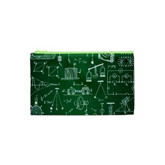 Scientific Formulas Board Green Cosmetic Bag (xs) by Mariart