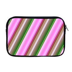 Pink And Green Abstract Pattern Background Apple Macbook Pro 17  Zipper Case