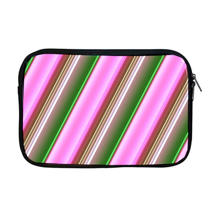 Pink And Green Abstract Pattern Background Apple MacBook Pro 17  Zipper Case