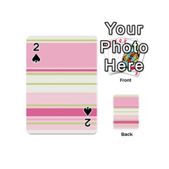 Turquoise Blue Damask Line Green Pink Red White Playing Cards 54 (mini)  by Mariart