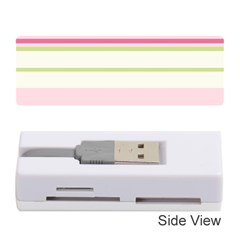 Turquoise Blue Damask Line Green Pink Red White Memory Card Reader (stick)  by Mariart