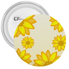 Sunflowers Flower Floral Yellow 3  Buttons by Mariart