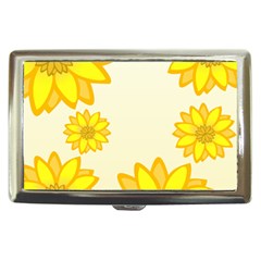 Sunflowers Flower Floral Yellow Cigarette Money Cases by Mariart