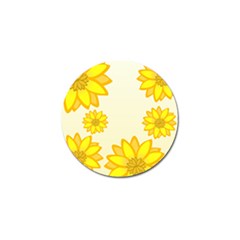 Sunflowers Flower Floral Yellow Golf Ball Marker (10 Pack) by Mariart