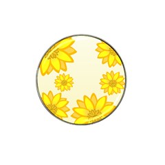 Sunflowers Flower Floral Yellow Hat Clip Ball Marker (4 Pack) by Mariart